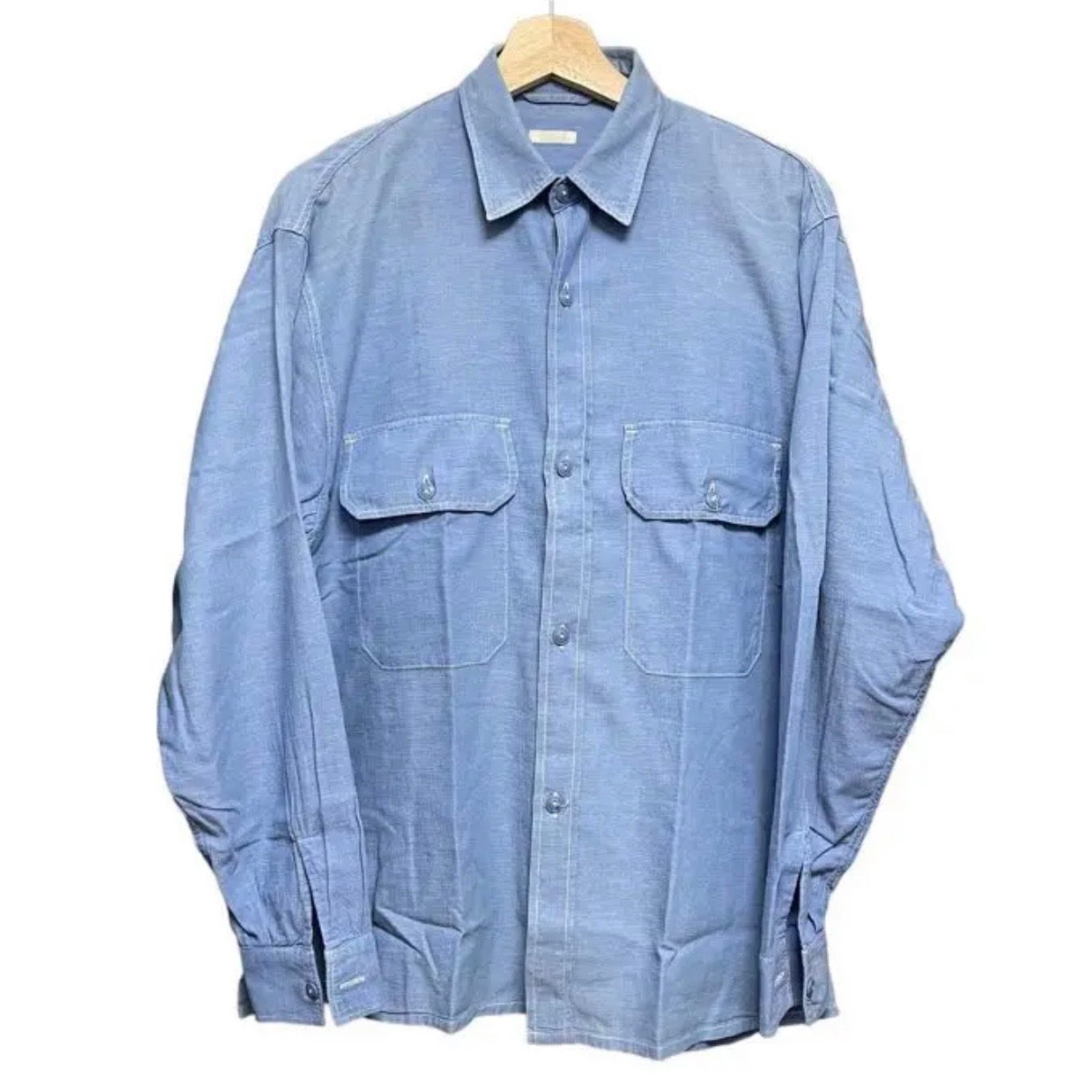 美品 21ss サイズ2 ベタシャン CPOシャツ comoli コモリ 青 21SS