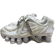 Load image into Gallery viewer, NIKE×COMME des GARCONS ナイキ コムデギャルソン 19SS WMNS Shox TL White CJ0546-100 ロゴチェーンスニーカー