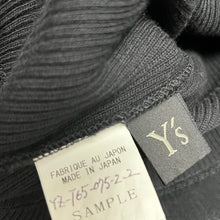 画像をギャラリービューアに読み込む, Y's ワイズ SAMPLE アシンメトリーリブ編みニットカットソー YZ-T65-075