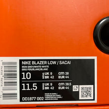 Load image into Gallery viewer, NIKE×sacai ナイキ サカイ BLAZER LOW IRON GREY ローカットスニーカー DD1877-002