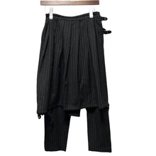 画像をギャラリービューアに読み込む, robe de chambre COMME des GARCONS ローブドシャンブル コムデギャルソン 01AW ウールストライプスカートドッキングパンツ RC-P012 AD2001