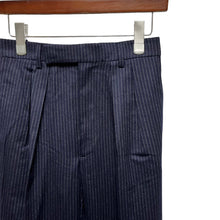 Lade das Bild in den Galerie-Viewer, CELINE セリーヌ 19AW ウールフランネルストライプスラックスパンツ 2P206901E