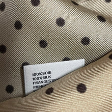 Lade das Bild in den Galerie-Viewer, CELINE by Hedi Slimane セリーヌ ポルカドットシルクロングストール スカーフ