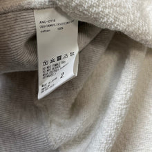 Load image into Gallery viewer, ANCELLM アンセルム 23SS CRASH CREWNECK 3/4 SLEEVE SWEAT SHIRT デストロイダメージ加工スウェットシャツ ANC-CT18