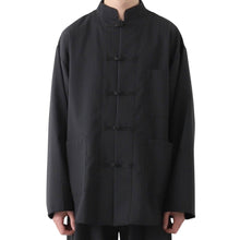 Load image into Gallery viewer, 221 village×L'ECHOPPE 221 ヴィレッジ レショップ 22SS WOOL CHINA JACKET ウールストライプチャイナジャケット