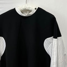 画像をギャラリービューアに読み込む, ENFOLD エンフォルド 22AW COMBI PULLOVER ダブルクロスコンビプルオーバーシャツ 300FA230-2180