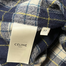 Lade das Bild in den Galerie-Viewer, CELINE セリーヌ 21AW オーバーサイズウールチェックシャツ