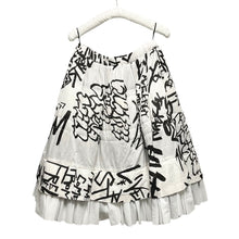 画像をギャラリービューアに読み込む, COMME des GARCONS コムデギャルソン 21AW 裾多重レタリングプリントスカート GH-S017
