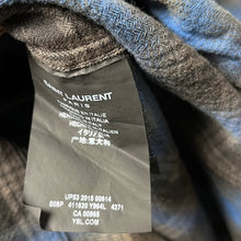 画像をギャラリービューアに読み込む, SAINT LAURENT PARIS サンローランパリ 16SS ヴィンテージ加工チェックシャツ 411620 Y964L