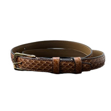 画像をギャラリービューアに読み込む, CELINE セリーヌ 20SS パイソンナローレザーベルト S-NE-0230