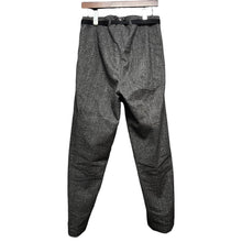 Lade das Bild in den Galerie-Viewer, AUBERGE オーベルジュ PEINTRE NOIR 撚り杢ブラックシャンブレーパンツ