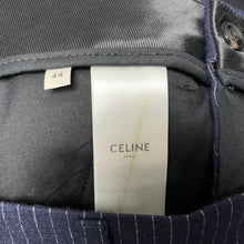 Lade das Bild in den Galerie-Viewer, CELINE セリーヌ 19AW ウールフランネルストライプスラックスパンツ 2P206901E