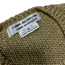 Load image into Gallery viewer, COMME des GARCONS COMME des GARCONS コムコム コムデギャルソン 07AW メタリックゴールドラメVネックニットセーター RT-N010 AD2007