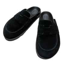 画像をギャラリービューアに読み込む, HERMES エルメス Go ゴー スウェードレザーミュール サンダル