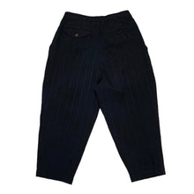 Load image into Gallery viewer, COMME des GARCONS COMME des GARCONS コムコム コムデギャルソン 16SS ポリエステル縮絨加工シャドーストライプクロップドパンツ RQ-P004