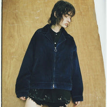 Load image into Gallery viewer, ANCELLM アンセルム 23AW C/VELVET ZIPUP JACKET ベルベットジャケット ANC-JK25