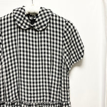 Load image into Gallery viewer, COMME des GARCONS COMME des GARCONS コムコム コムデギャルソン 12SS ラウンドカラーギンガムチェックキュプラワンピース RI-O003 AD2011