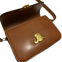 Lade das Bild in den Galerie-Viewer, CELINE セリーヌ TRIOMPHE クラシック トリオンフ ショルダーバッグ ナチュラルカーフスキン タンカラー