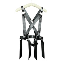 Load image into Gallery viewer, noir kei ninomiya ノワール ケイニノミヤ 22SS サテンリボンレザーベルトハーネス 3I-V018