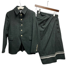 Load image into Gallery viewer, COMME des GARCONS COMME des GARCONS コムコム コムデギャルソン 07AW メタルボタンウールジャケット 2WAY変形スカート セットアップ