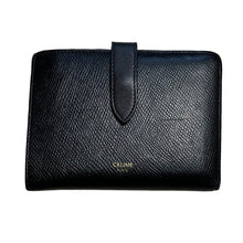 Lade das Bild in den Galerie-Viewer, CELINE セリーヌ ミディアム ストラップレザーウォレット 二つ折り財布 S-FG-3178