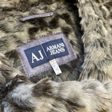 Load image into Gallery viewer, ARMANI JEANS アルマーニジーンズ クラック加工フェイクファーライニングコート MADE IN ITALY