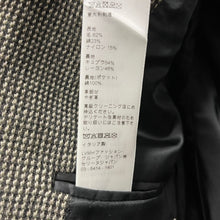 Lade das Bild in den Galerie-Viewer, CELINE セリーヌ 20AW ウールツイードウエスタンスウェードレザーパッチ2Bテーラードジャケット 2V07A030K