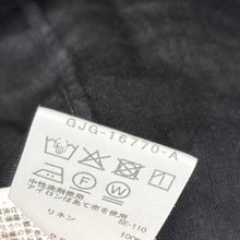 将图片加载到图库查看器，Salvatore Piccolo サルヴァトーレピッコロ 26SS SFRANGI ALBERTO リネンカットオフスタンドカラーシャツ GJG16770 L ブラック 15857
