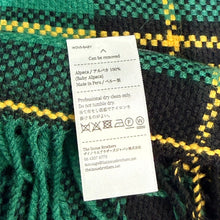 画像をギャラリービューアに読み込む, THE INOUE BROTHERS ザイノウエブラザーズ 25AW Market Check Scarf チェック柄アルパカスカーフ ストール マフラー グリーン 15565
