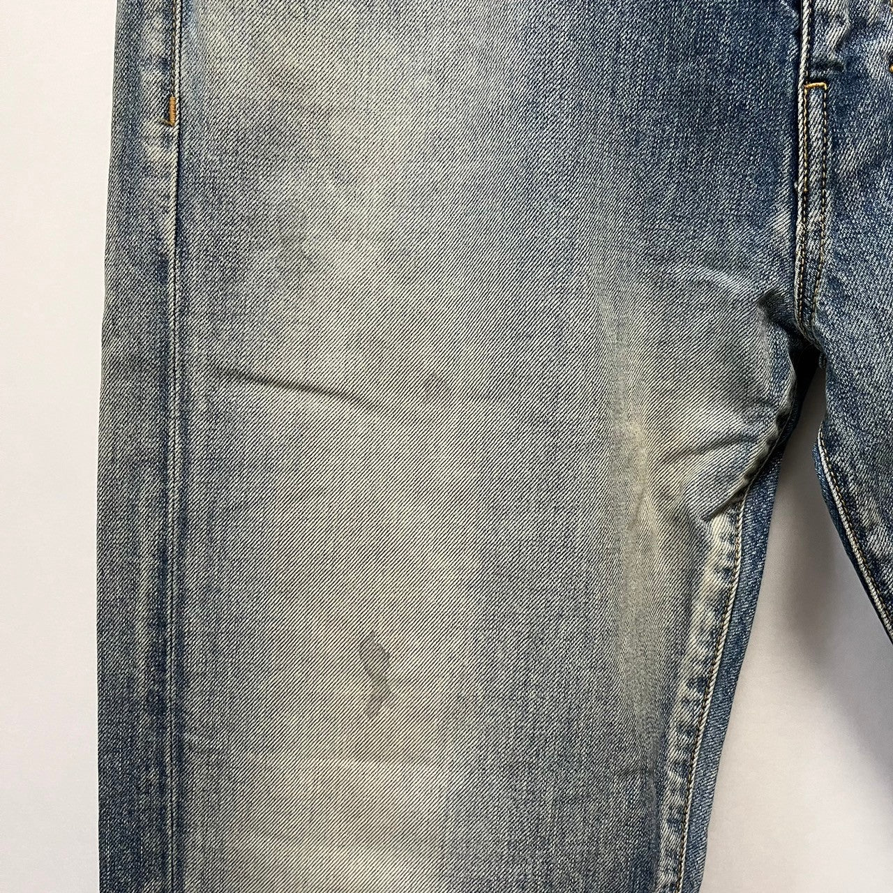Load image into Gallery viewer, ANCELLM アンセルム INDIGO STRAIGHT 5P DENIM PANTS ユーズド加工ストレートデニムパンツ ANC-PT10-A