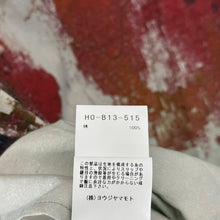 画像をギャラリービューアに読み込む, Yohji yamamoto POUR HOMME ヨウジヤマモトプールオム 24AW KHADI RED ASH BLOUSE カディコットン赤灰柄プリントシャツ HO-B13-515 14269
