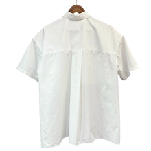 画像をギャラリービューアに読み込む, nagonstans ナゴンスタンス 23SS asymmetry half sleeves shirt アシンメトリー半袖シャツ 470GS530-0920 M ホワイト R14636
