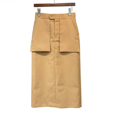 이미지를 갤러리 뷰어에 로드 , HYKE ハイク 24SS DOESKIN MIDI SKIRT ペンシルスカート 241-14148 2 ベージュ 15227
