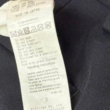 画像をギャラリービューアに読み込む, A.PRESSE アプレッセ 24SS Covert Cloth Trousers レザーパイピングスラックスパンツ 24SAP-04-18H 3 ブラック 15041
