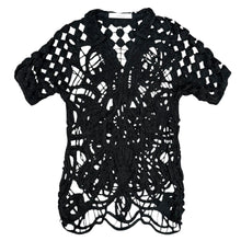 画像をギャラリービューアに読み込む, MUKASA ムカサ 25SS Mandala Embroidery Shirt レーヨン刺繍半袖シャツ F ブラック 15761

