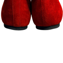 画像をギャラリービューアに読み込む, Pretty Ballerinas プリティバレリーナ スクエアバックルフラットシューズ パンプス レッド 15194
