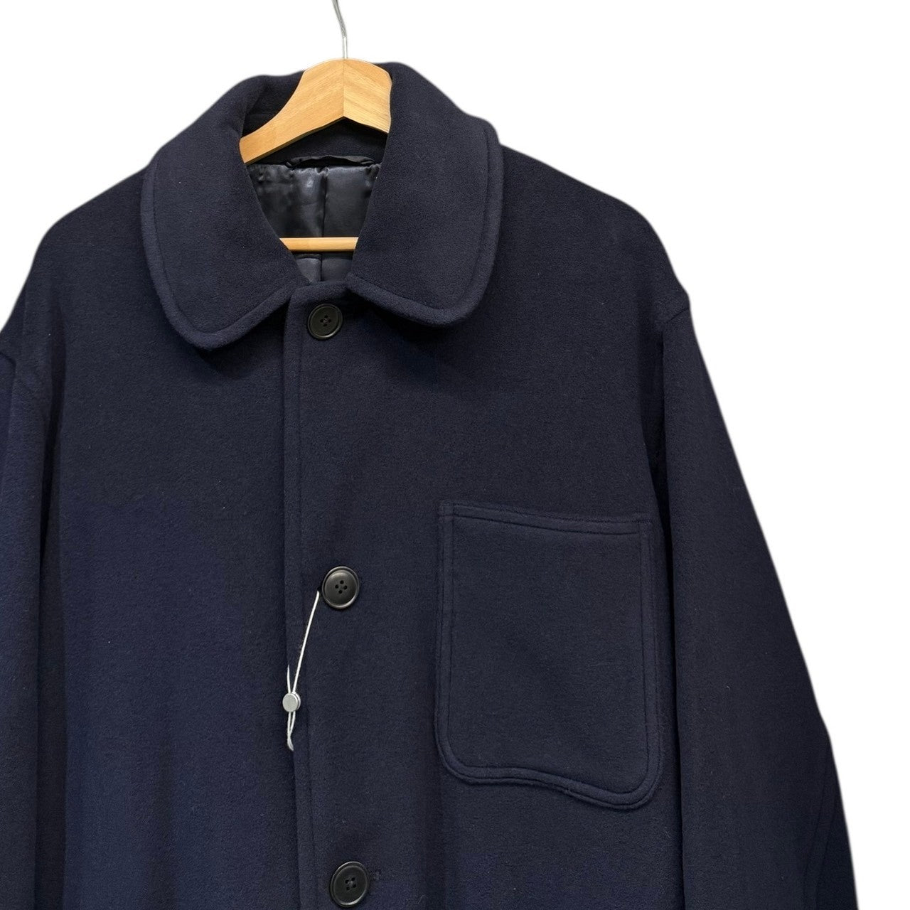 COMOLI コモリ 22AW ベルト付きミリタリーコート 3 ネイビー W03-04014