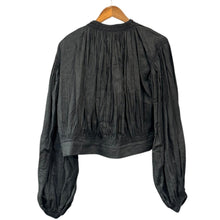 Lade das Bild in den Galerie-Viewer, SEEALL シーオール 24SS BOHEMIAN TOP ギャザープルオーバーシャツ SAW43 TP307 36 ブラック 15733
