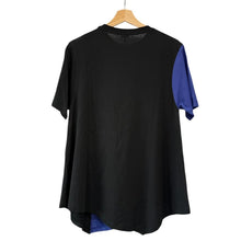 画像をギャラリービューアに読み込む, LOEWE ロエベ 21SS アシンメトリーロゴTシャツ 1722243 S540Y22J01 M ネイビー 14533
