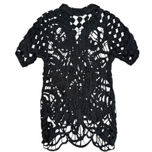 画像をギャラリービューアに読み込む, MUKASA ムカサ 25SS Mandala Embroidery Shirt レーヨン刺繍半袖シャツ F ブラック 15761
