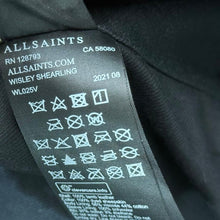 Load image into Gallery viewer, ALLSAINTS オールセインツ WISLEY SHEARLING LEATHER JACKET ファー付レザーライダースジャケット WL025V XS ブラック 14962
