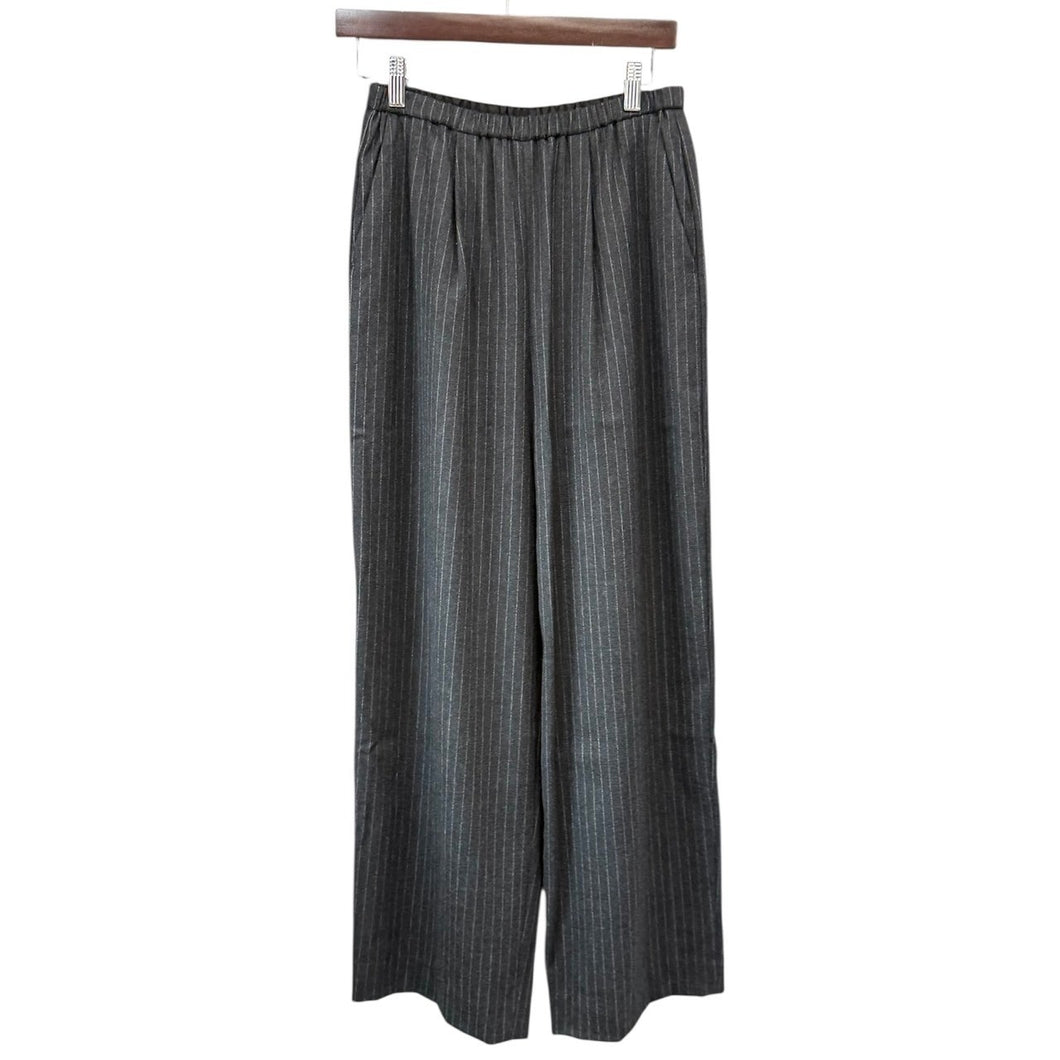 ENFOLD エンフォルド 22AW STRAIGHT SEMI-WIDE TROUSERS ストレートセミワイドストライプパンツ 300FA231-2390 38 グレー R14654