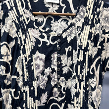 将图片加载到图库查看器，DRIES VAN NOTEN ドリスヴァンノッテン プルオーバー花柄刺繍ワンピース 36 ブラック 15621
