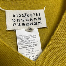 画像をギャラリービューアに読み込む, Maison Martin Margiela メゾンマルタンマルジェラ 13SS カシミヤVネックロングニットセーター M イエロー 3449
