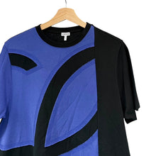 画像をギャラリービューアに読み込む, LOEWE ロエベ 21SS アシンメトリーロゴTシャツ 1722243 S540Y22J01 M ネイビー 14533
