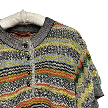 画像をギャラリービューアに読み込む, MISSONI ミッソーニ 幾何学柄ヘンリーネック半袖ニット オールド ヴィンテージ vintage ジグザグ 古着 3522
