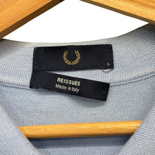 Load image into Gallery viewer, FRED PERRY フレッドペリー イタリア製 REISSUES ニットポロシャツ K7304 444 420 367 L ブルー 15510
