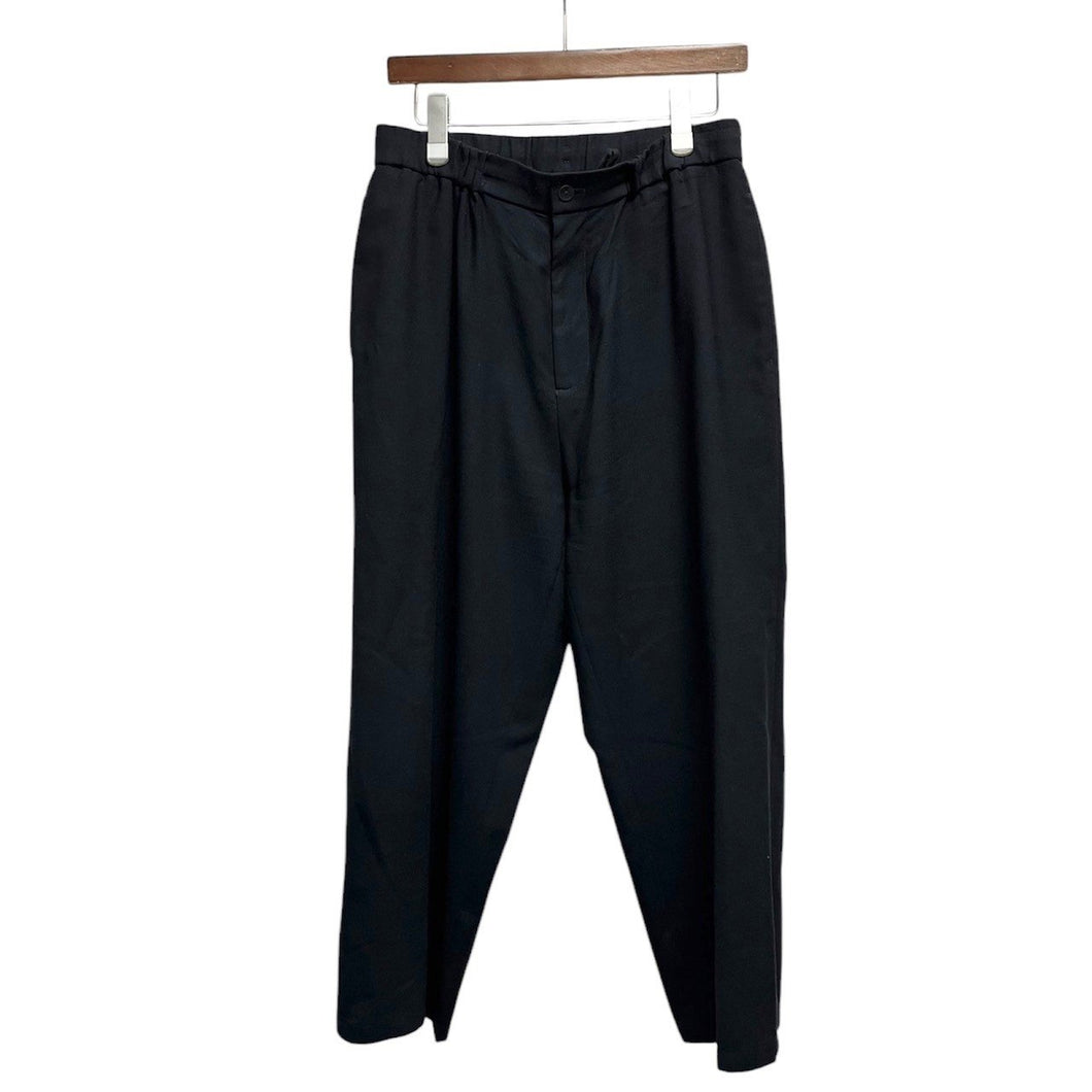 ATON エイトン WOOL CARAMEL PIQUET TAPERED EASY PANTS ウールカラメルピケテーパードイージーパンツ 7007430 4 ネイビー 65