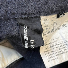 画像をギャラリービューアに読み込む, tricot COMME des GARCONS トリココムデギャソン 18AW ウール縮絨加工2タックテーパードパンツ M ネイビー TB-P008 3506
