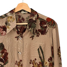 Lade das Bild in den Galerie-Viewer, DRIES VAN NOTEN ドリスヴァンノッテン オープンカラーシルク混花柄シャツ 38 ピンク 15749

